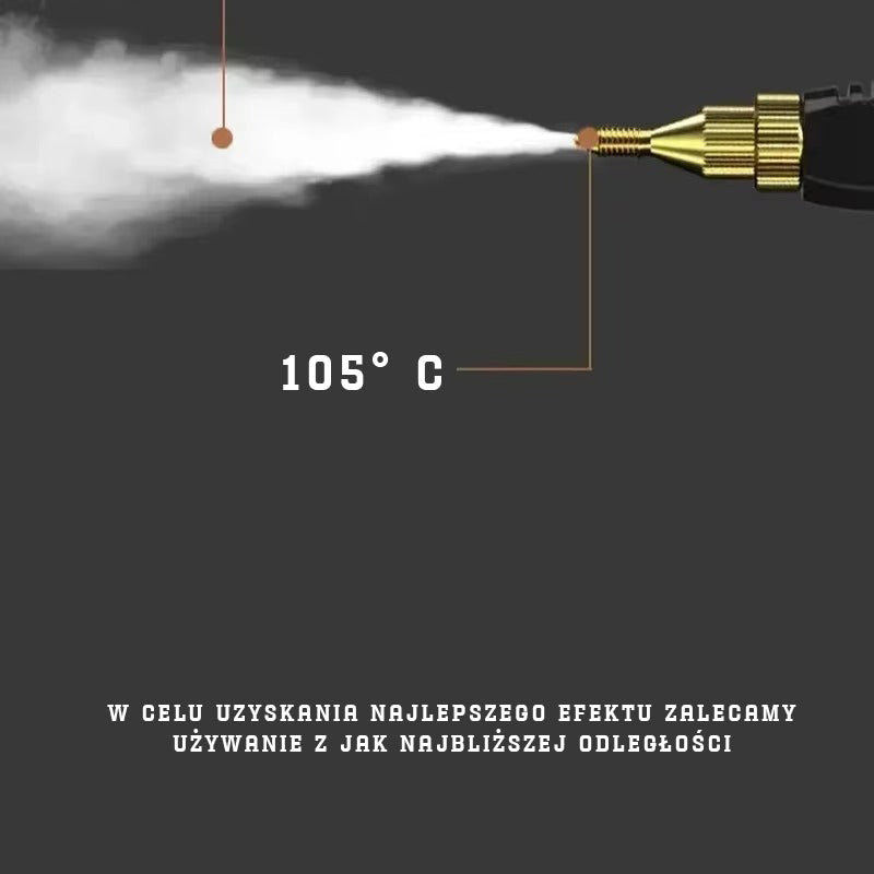 2500W Przenośny Odkurzacz Parowy - Szybkie czyszczenie dla zapracowanych!